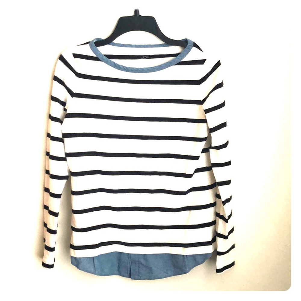 Loft Lightweight Striped Top